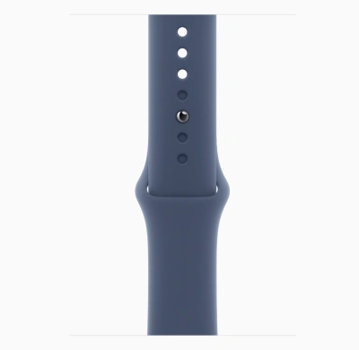 Apple Watch Series 10 GPS 46mm Silver Aluminum Case with Sport Band Denim (Спортивный ремешок синего цвета) (S/M, 140–190 mm) MWWL3