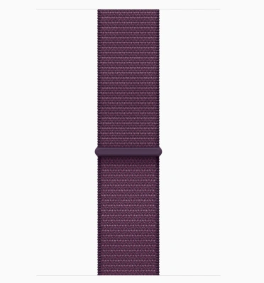 Apple Watch Series 10 GPS 46mm Rose Gold Aluminum Case with Sport Loop Plum MWWV3