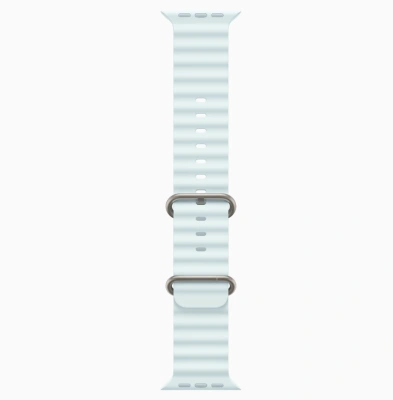 Apple Watch Ultra 2 (2024) GPS + Cellular 49mm Natural Titanium Case with Ice Blue Ocean Band (Корпус из титана, ремешок Ocean цвета Ледяной Голубой)