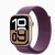 Apple Watch Series 10 GPS 46mm Rose Gold Aluminum Case with Sport Loop Plum MWWV3